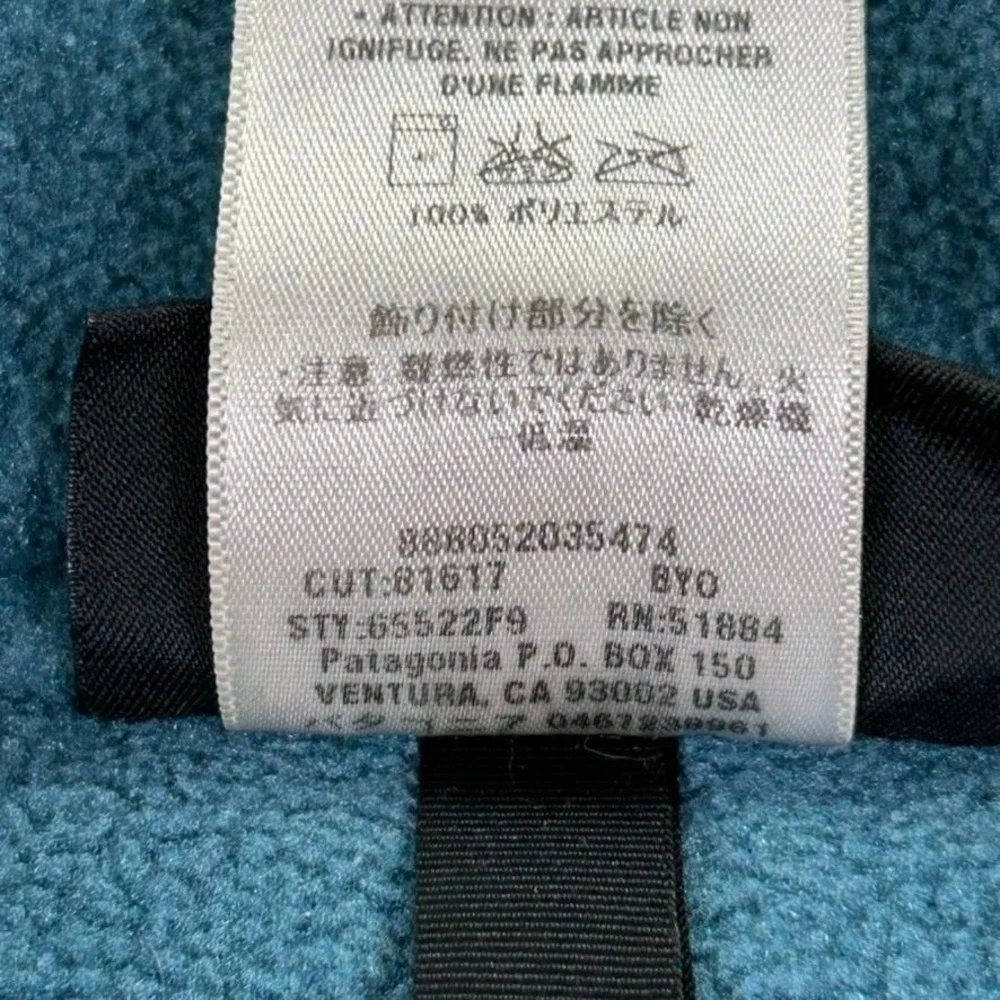 Patagonia Kids Synchilla Marsupial Boys XL 1/4 Zip Fleece‎ Pullover Green Yellow